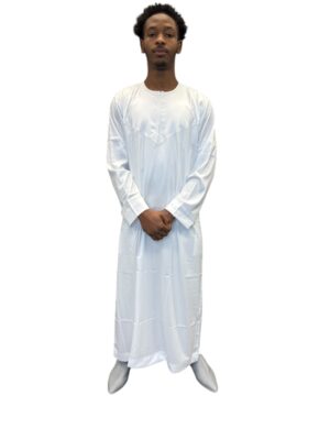 Pure White Traditional Kaftan – Timeless Simplicity
